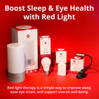 Revive - 670nm Red Light Bulb by Gamma - Sleep Therapy - Melatonin Promoting Natural Sleep Aid