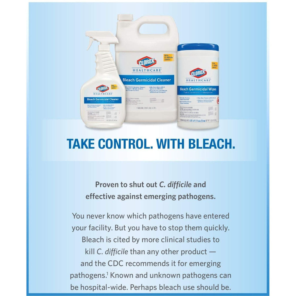 Buy now Clorox Healthcare Bleach Germicidal Cleaner Spray, 22 Ounces (68967) at indiglob india