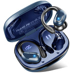 Buy now Ltinist Wireless Earbud, Bluetooth 5.3 Headphones Pure Bass Sound with Earhooks, 75H Battery Over Ear Headphones with Dual-LED Display, IP7 Waterproof Earphones Built-in Microphone for Running Sports at indiglob india