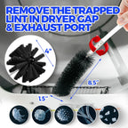 Holikme 16Ft Dryer Vent Cleaner Kit - Flexible Lint Brush for Deep Cleaning