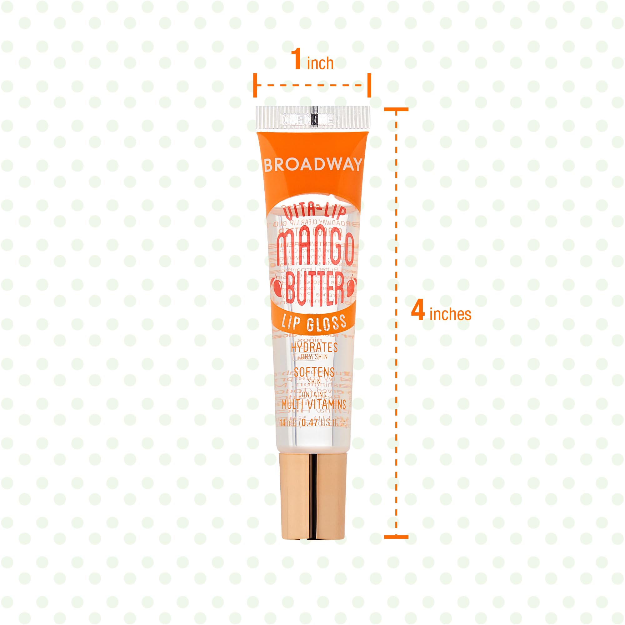 Ruby Kisses Broadway Vita-Lip Clear Lip Gloss (3 Pack Mango Butter, Rosehip, Coconut Oil), Ultra-Hydrating & Soothing Formula with Vitamin Oils, High-Shine Non-Sticky Finish, Healing Lip Balm
