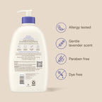 Aveeno Stress Relief Body Wash, Lavender Scent with Nourishing Prebiotic Oat, Sensitive Skin Body Wash for Normal to Dry Skin, Paraben-, Dye-, and Soap-Free, Value Size 33 Fl Oz