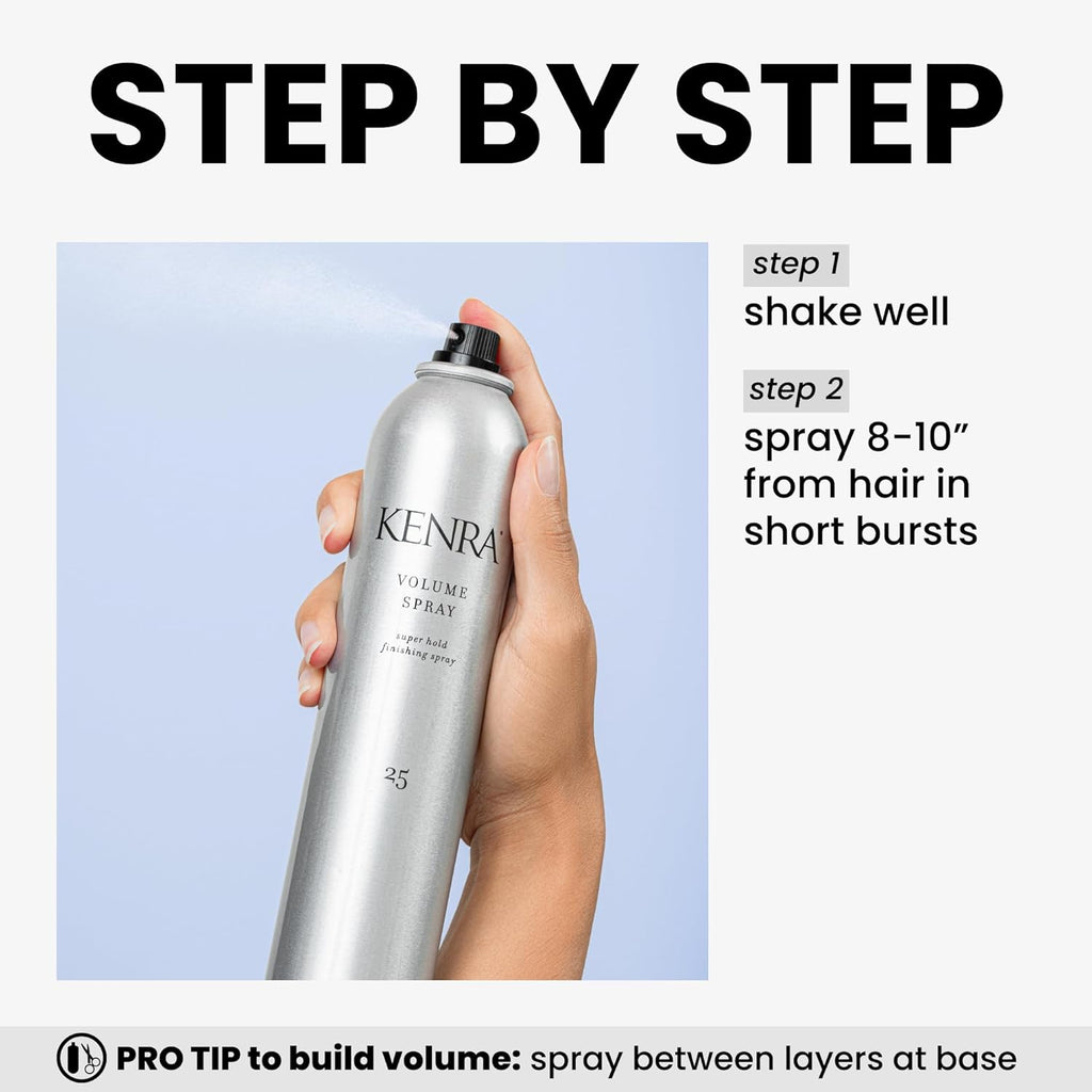 Buy now Kenra Professional Volume Spray 25 | Super Hold Finishing & Styling Hairspray | Flake-free & Fast-drying | Wind & Humidity Resistance | All Hair Types at indiglob india