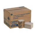 Dixie Ultra® Interfold 2-Ply Napkin Dispenser Refills by Georgia-Pacific, Brown, 250 Napkins Per Pack, 24 Packs Per Case, 32019