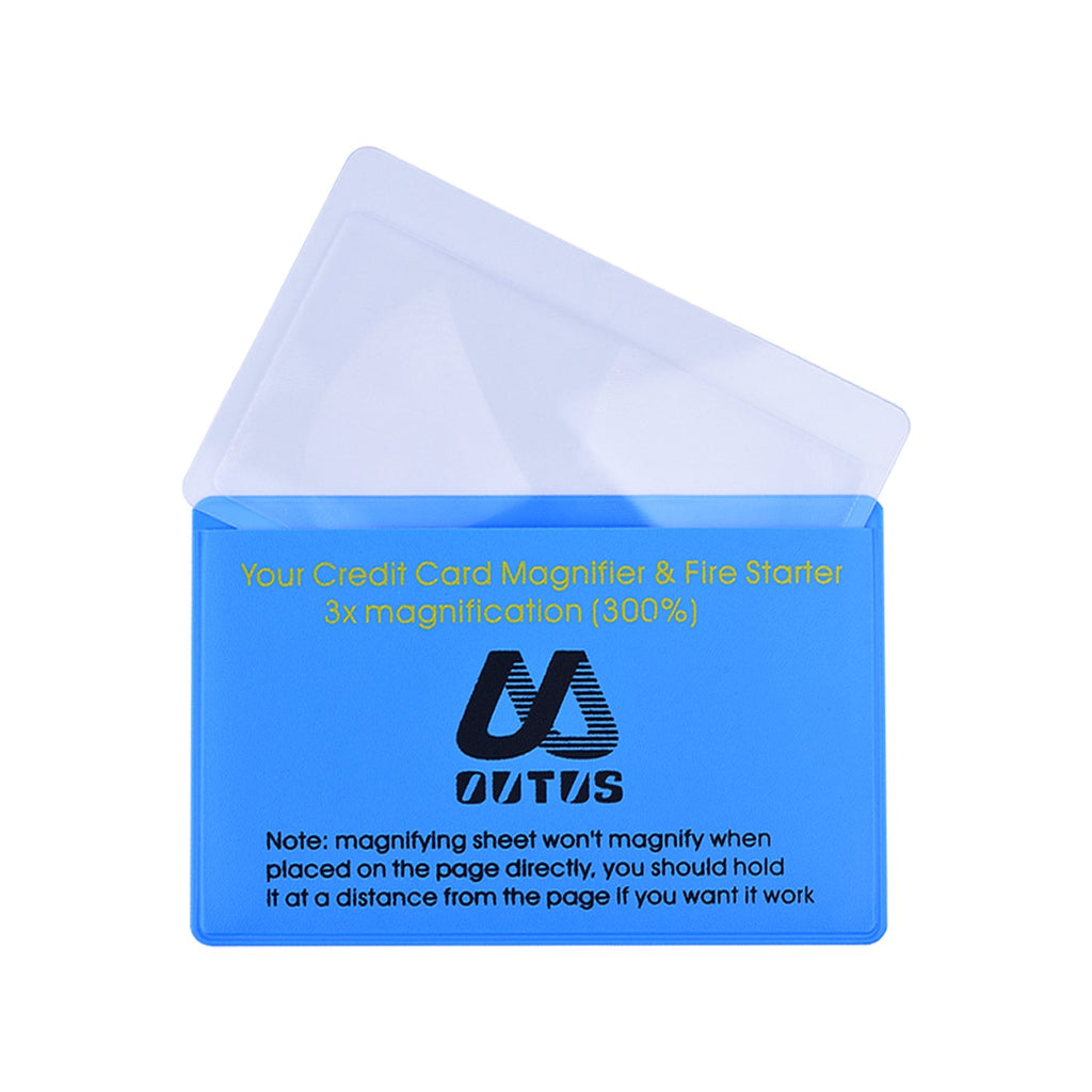 Outus 4 Pack Wallet Magnifier Cards Pocket Credit Card Magnifying Glass
