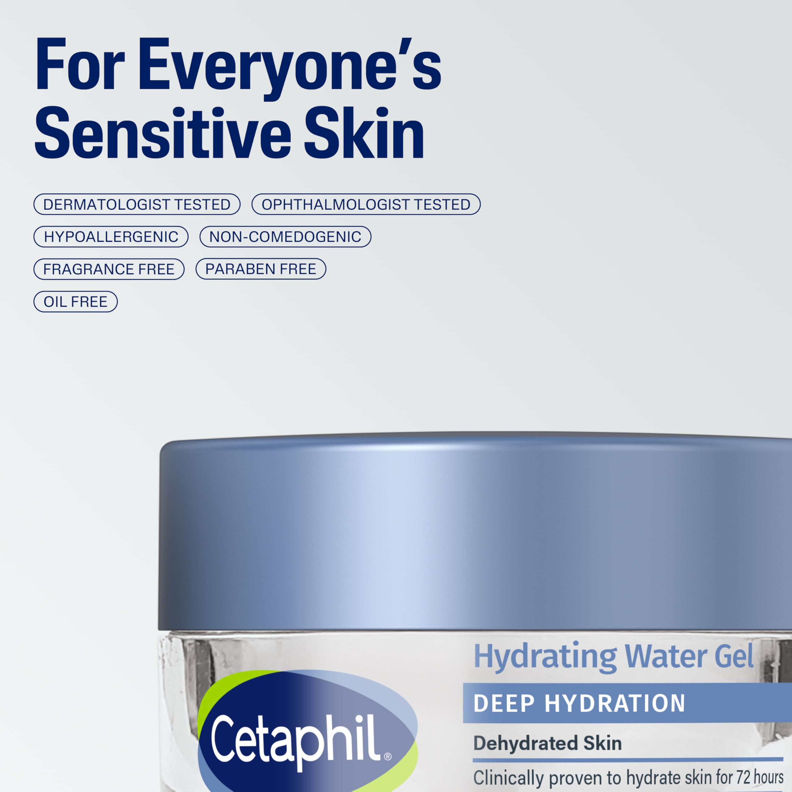 Buy now Cetaphil Deep Hydration Skin Restoring Water Gel with Hyaluronic and Polyglutamic Acid, Face Moisturizer, 72 Hour Hydration, For Dry, Dehydrated Sensitive Skin, Fragrance Free, 1.7 oz, Fragrance Free at indiglob india