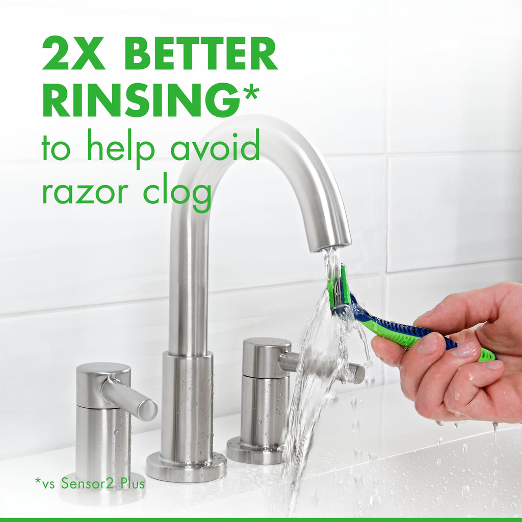 Gillette Sensor3 Sensitive Men's Disposable Razor, 4 Razors