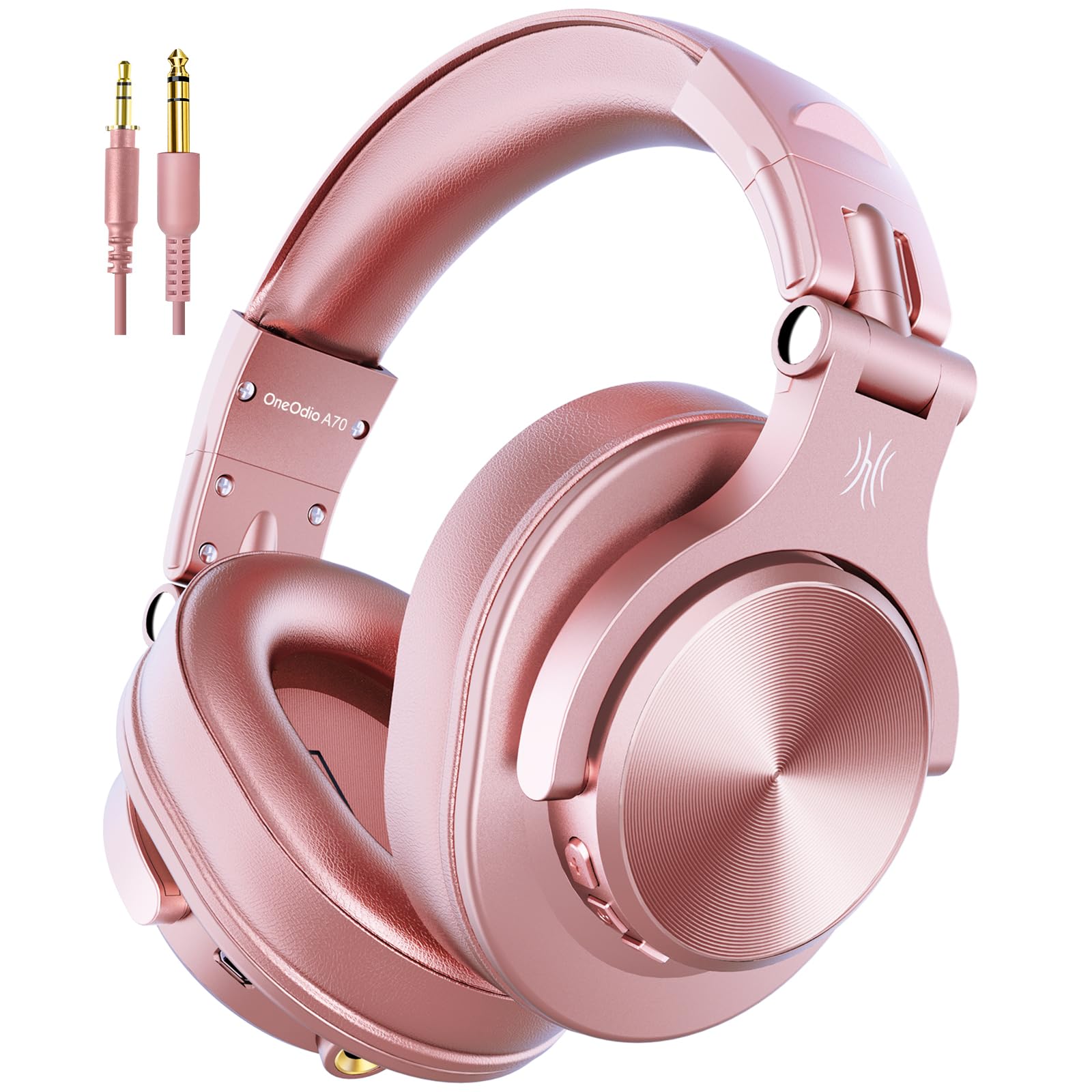 Buy now OneOdio A70 Bluetooth Over Ear Headphones, Wireless Headphones with 72H Playtime, Hi-Res, Built-in Mic, 3.5mm/6.35mm Wired Audio Jack for Studio Monitor & Mixing DJ Guitar AMP, Computer PC Gaming at indiglob india