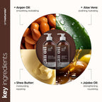Buy now Argan Oil Shampoo and Conditioner Set - Sulfate-Free Formula with Nourishing Moroccan Oil and Keratin -for All Hair, Curly or Straight - Hydrate Repair Defy Frizz for Salon-like Results!16 Fl Oz 2 PK at indiglob india