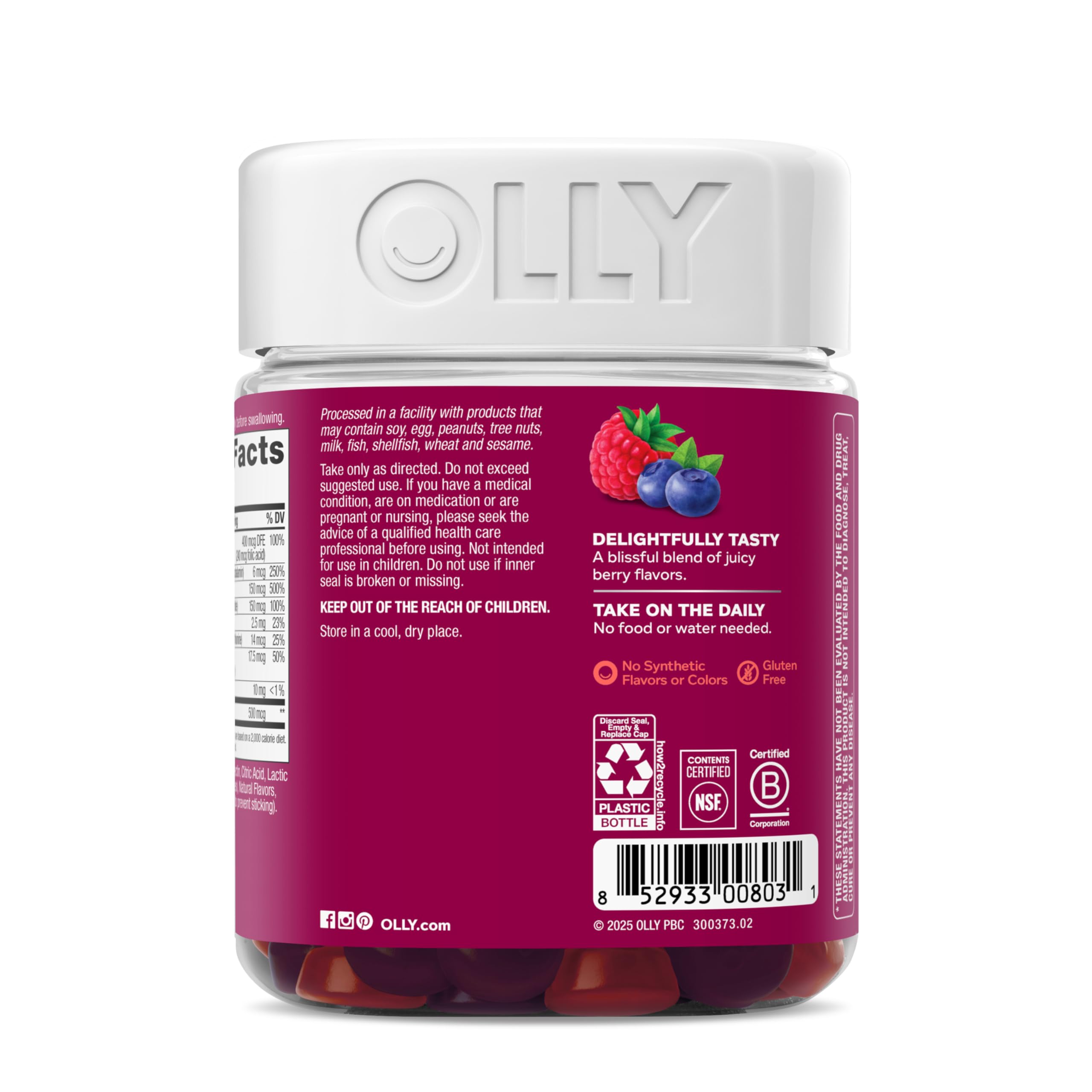 OLLY Women's Multivitamin, Supports Overall Wellness,* Biotin - 130 Count