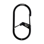 Nite IZE GS3-01-R6 G-Series Dual Chamber Carabiner, Size #3 1-Pack, Black