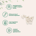 Micro Ingredients Pure Magnesium Glycinate 400mg Per Serving, 240 Capsules | Chelated Mineral Supplements with Elemental Form | Non-GMO, Filler Free