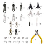 Meikeer 252Pcs Zipper Repair Kit Replacement Pulls Bags Jackets Luggage