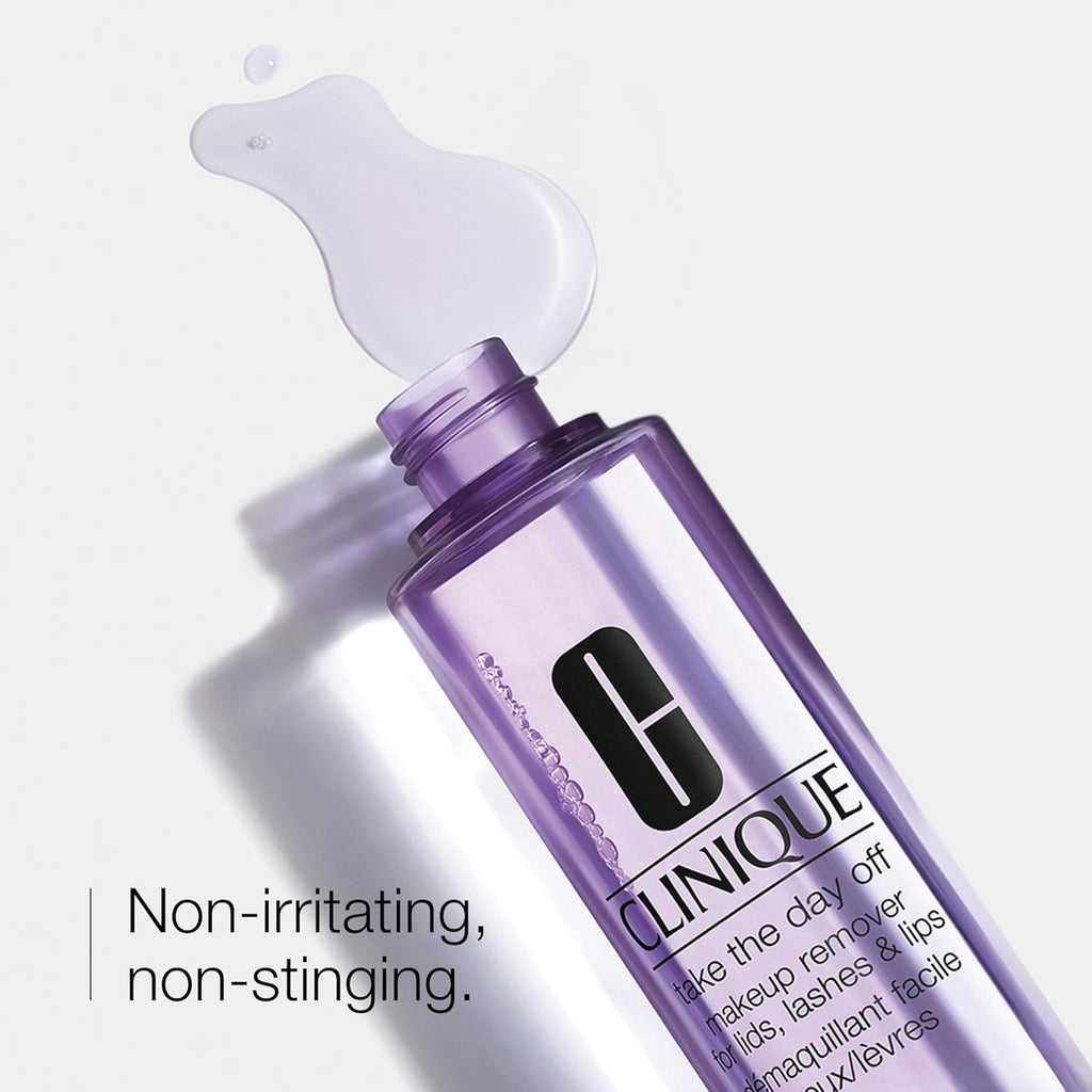 Buy now Clinique Take The Day Off Liquid Makeup Remover For Lids, Lashes, + Lips | Eye Makeup Remover | Oil Free + Non-Irritating | For All Skin Types at indiglob india
