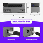 Rollo USB Shipping Label Printer - Commercial Grade 4x6 Thermal Printer