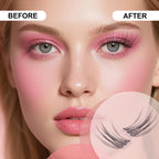 Flare Lashes With Invisible Band DiyNatural Eyelash Extension Kit Bond SealEyelash Glue and Lash Remover Beginner FriendlyIndividual Lashes Waterproof and Long lastingMakeup