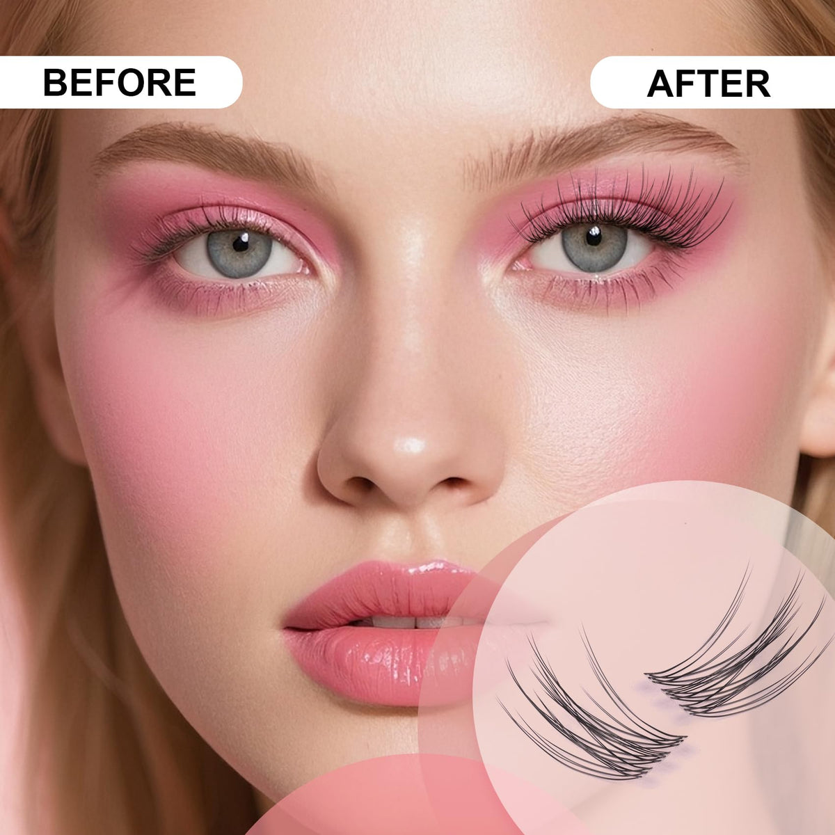 Flare Lashes With Invisible Band DiyNatural Eyelash Extension Kit Bond SealEyelash Glue and Lash Remover Beginner FriendlyIndividual Lashes Waterproof and Long lastingMakeup