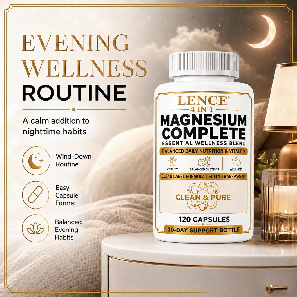 4-in-1 Magnesium Complete, 4-in-1 Formula Magnesium, 120 caps