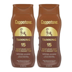Coppertone Tanning Sunscreen Lotion SPF 8, 8 FL OZ | Sun Tanning Lotion Broad Spectrum SPF 8 with Vitamin E, Water Resistant, PABA, Oxybenzone, Octinoxate and Dye Free