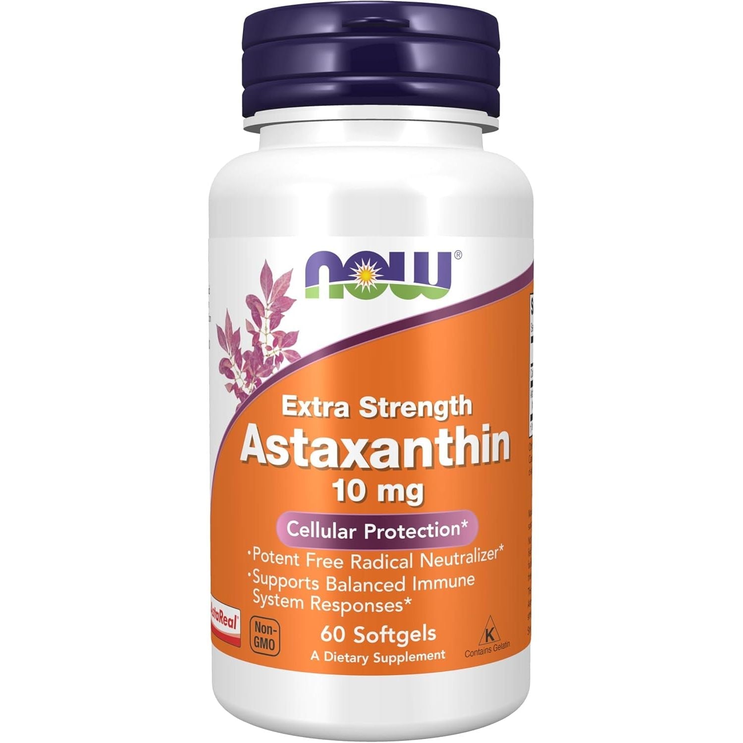 Buy now NOW Foods Supplements, Astaxanthin 10mg, Extra Strength,derived from Non-GMO Haematococcus Pluvialis Microalgae and has naturally occurring Lutein, Canthaxanthin and Beta-Carotene, 60 Softgels at indiglob india