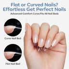 Modelones 360pcs short almond nail tips offer a perfect fit for all nail beds, ensuring effortless nail perfection.