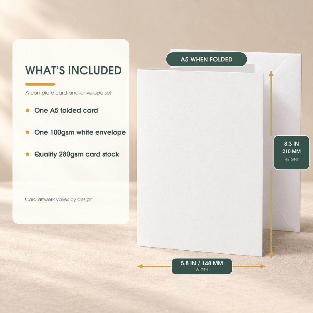 Wife Birthday Card With Printed Verse Premium A5 Size UK Made