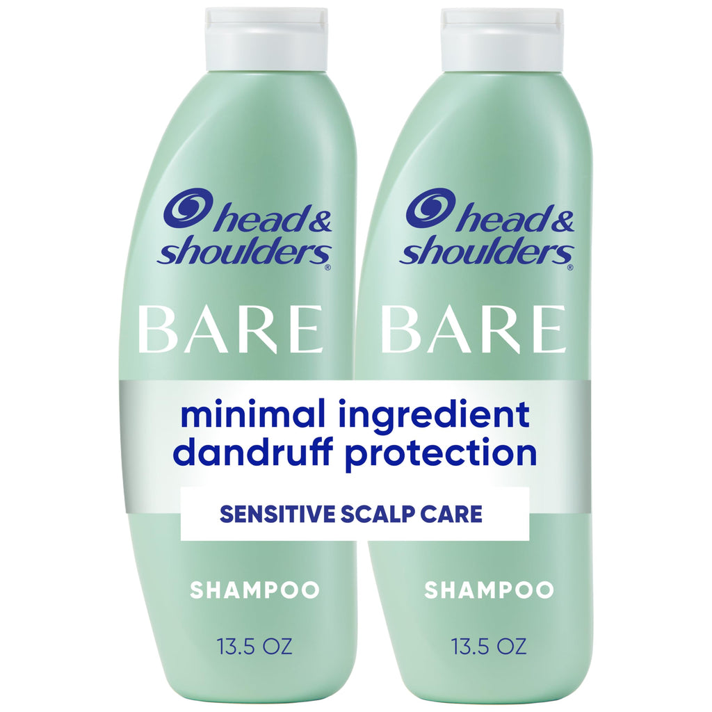 Head & Shoulders Anti-Dandruff Shampoo, BARE Soothing Hydration, 1% Pyrithione Zinc, Dry Scalp Relief, Free of Sulfates, Silicones, Dyes, 13.5 Fl Oz