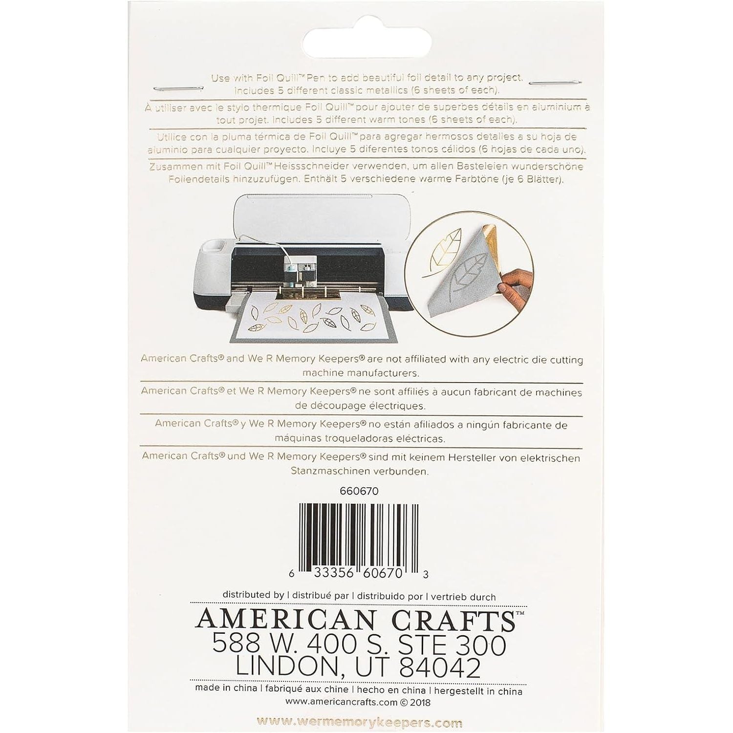 Buy now We R Memory Keepers Foil Quill Foil Sheets 4"X6" 30/Pkg-Shining Starling at indiglob india