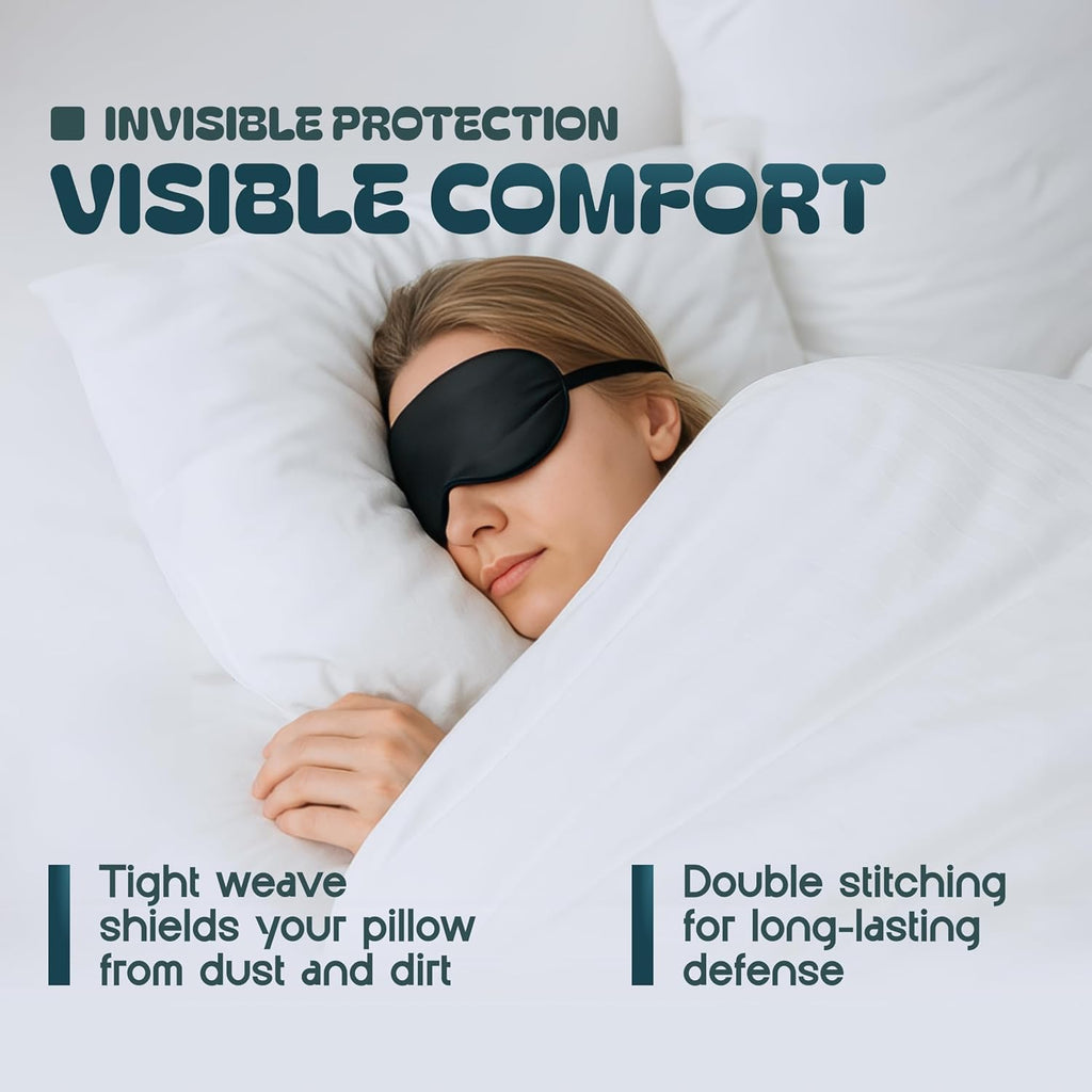 Buy now White Classic King Pillow Covers with Zipper 2 Pack - 20 x 36 Ultra-Soft, Cozy and Noiseless King Pillow Protector, 200 Thread Count, Fade-Resistant Pillow Shams at indiglob india