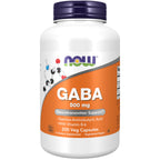 NOW Foods Supplements, GABA (Gamma-Aminobutyric Acid) 500 mg + B-6, Natural Neurotransmitter*, 100 Veg Capsules