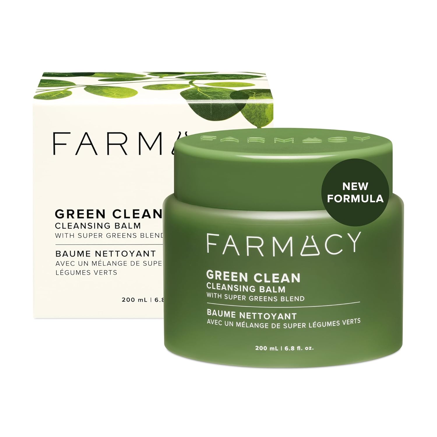 Buy now Farmacy Makeup Remover Cleansing Balm - Green Clean Waterproof Makeup Remover + Oil Based Cleanser - Gentle Exfoliating Double Cleanser - Melts From Balm to Milky Lather (100ml) 6.8 Ounce (Pack of 1) Reformulated Balm at indiglob india