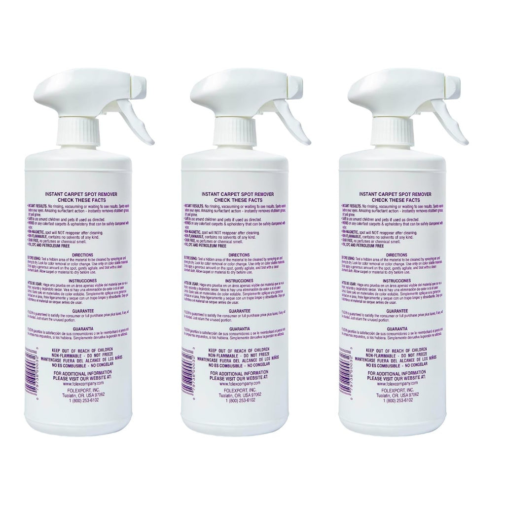 Folex Inst Carpt Spot Rmvr, 32 Ounce, pack of 3