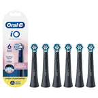 Buy now Oral-B iO Gum & Sensitive Replacement Heads, Electric Toothbrush Brush Heads, Black, 6 Count at indiglob india