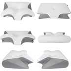 Buy now HOMCA Memory Foam Cervical Pillow, 2 in 1 Ergonomic Contour Orthopedic Pillow for Neck Pain, Contoured Support Pillows for Side Back Stomach Sleepers at indiglob india