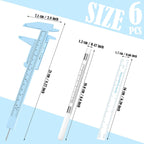 Buy now Teling 6 Pieces Eyebrow Tools Eyebrow Measuring Ruler Microblading White Marker Pen with Paper Ruler Skin Marker Permanent Makeup Position Mark Tools for Lips Skin at indiglob india