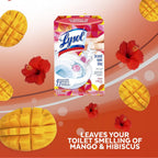 Buy now Lysol Click Gel Automatic Toilet Bowl Cleaner, Toilet Gel Stamp, Toilet Freshener, Bathroom Essentials, Refreshing Mango & Hibiscus Scent, 6 Count (Pack of 1) at indiglob india