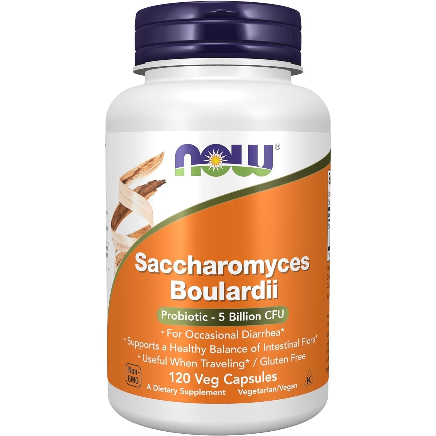 Buy now NOW Supplements, Saccharomyces Boulardii, 5 Billion CFU Probiotic, 60 Veg Capsules 120 Count (Pack of 1) at indiglob india