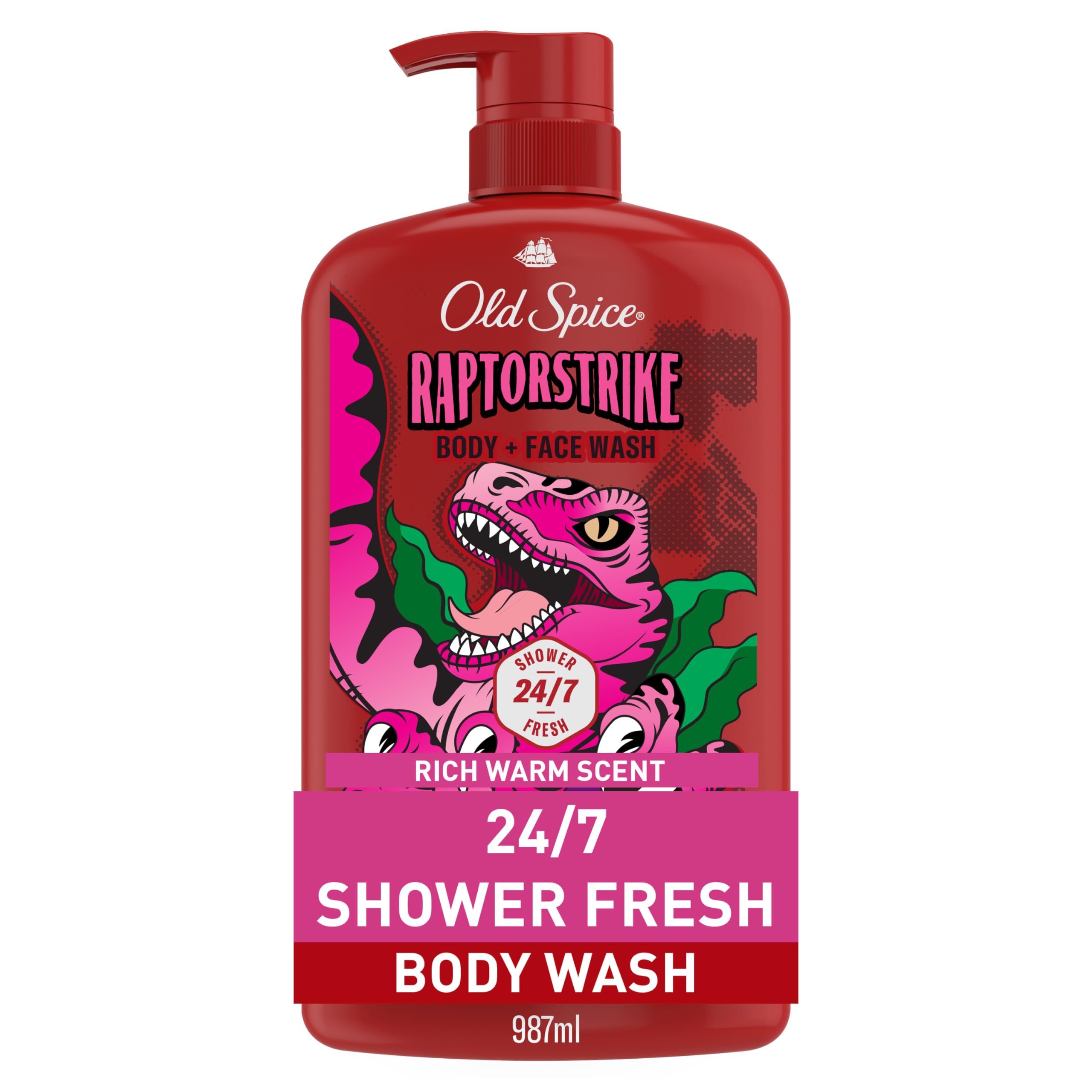 Old Spice Cleansing Body Wash for Men, 3X Defense, 24/7 Shower Fresh with Lasting Scent, 2 in 1 Body and Face Wash, Daily Men’s Wash and Shower Gel, NightPanther Rich Warm Masculine Scent, 33.4 oz