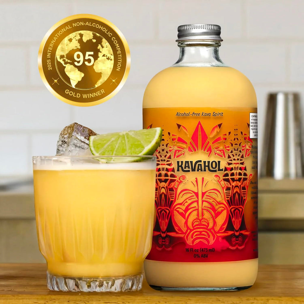 Non-Alcoholic Kava Spirit Drink Fiery Ginger, 16 fl oz, 10 Servings