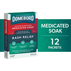 Buy now Domeboro Medicated Soak Rash Relief (Burowâ€™s Solution), 12 Count (Pack of 1) - Packaging May Vary at indiglob india
