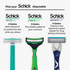 Schick Exacta2 Sensitive Disposable Razor, 10 Count (1Pack)