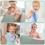 Synrroe 10 Pack Muslin Burp Cloths, 20x10Inch, 10 Mixed Colors, Soft Absorbent Baby Burping Rags