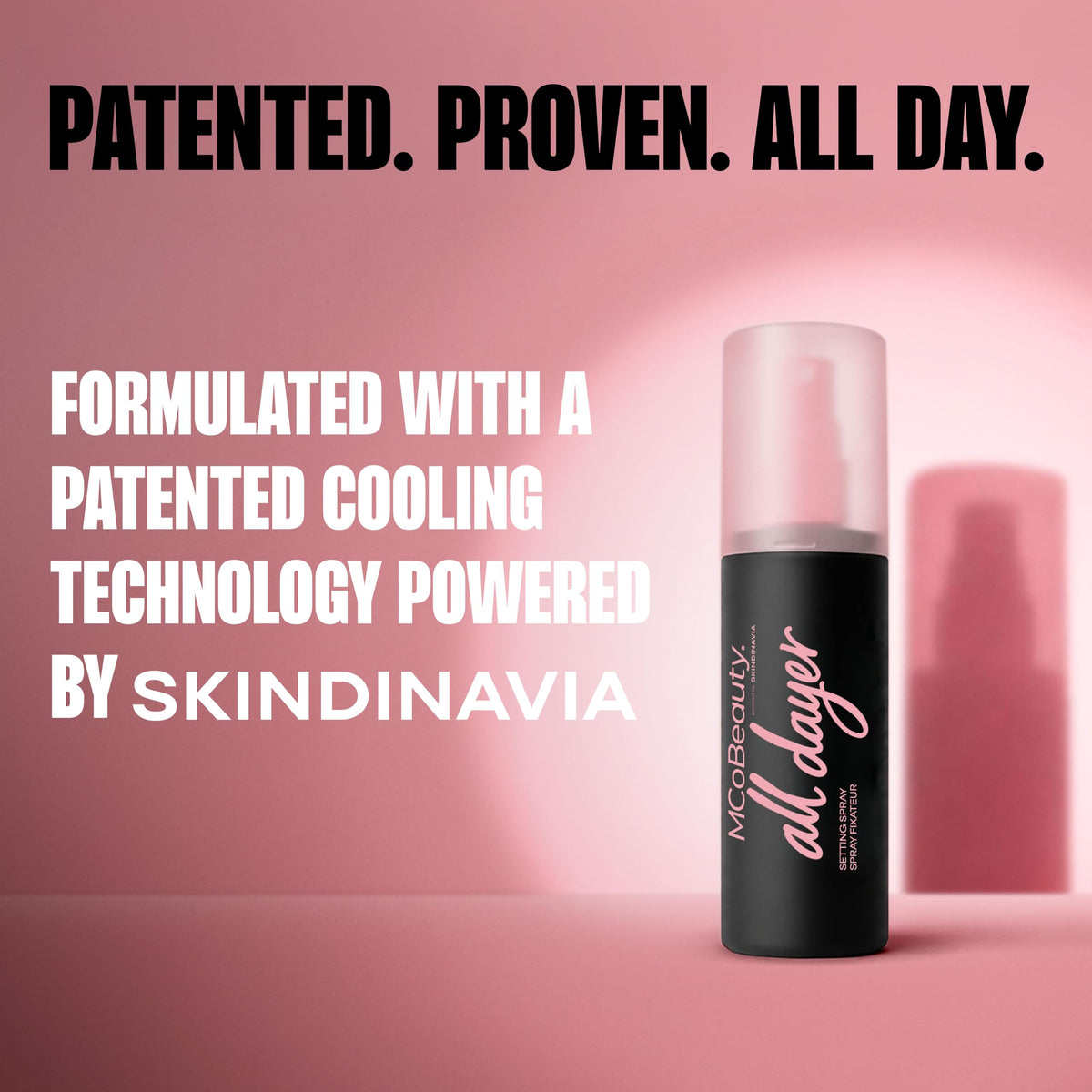 MCoBeauty All Dayer 16 Hour Makeup Setting Spray, Natural Glow Finish