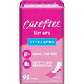 Buy now Carefree Acti-Fresh Body Shape Pantiliners Extra Long Unscented - 93 Count, Packaging may vary 93 Count (Pack of 1) at indiglob india