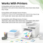 63XL Ink Cartridge Replacement for HP 63 XL HP63 Black/Color Combo 2 Pack