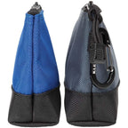 Buy now Klein Tools 55559 Stand-Up Zipper Bag Tool Pouch with Carabiners, 7-Inch Blue and 14-Inch Gray Utility Bags with Reinforced Bottom, 2-Pack at indiglob india