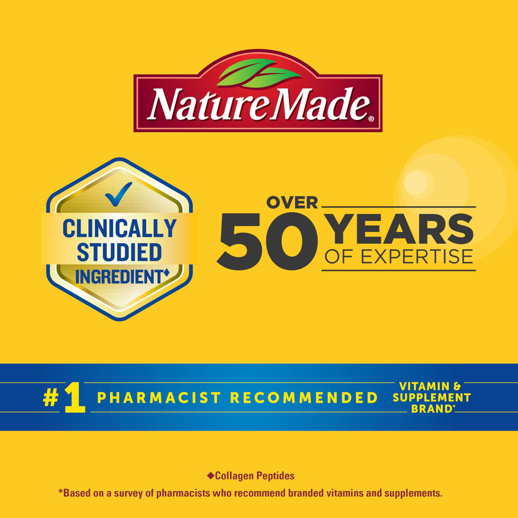 Nature Made Collagen Peptides + Vitamin C Gummies, 60 Gummies