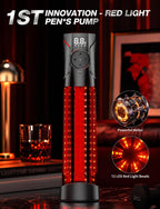 Electric Red Light Vacuum Penis Pump Enlarge Training Upgraded 72 LEDs