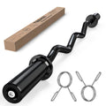 TEEMOO Olympic EZ Curl Barbell Bar, 47" Curl Bar for 2 inch Weight Plates