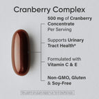 Sports Research® Cranberry Fruit Complex 500mg, 90 Softgels